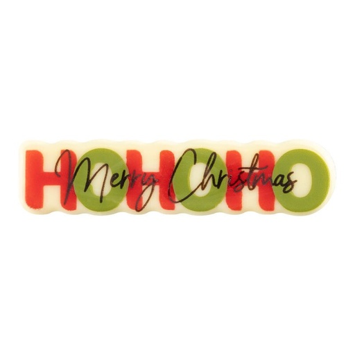 [00070343] 2015750 Plate HOHOHO Merry Christmas 8x2 cm 90pcs ***ON/ORDER***