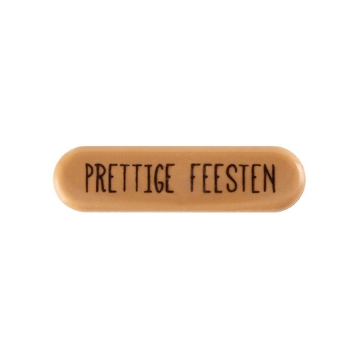 [00070351] 2015781 Plaquette Prettige Feesten 5.5x1.5 cm 160pcs ***S/CDE***