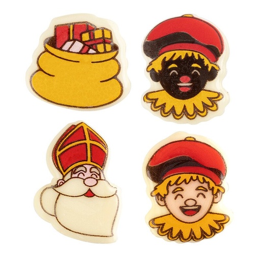 [00070362] 2036726 Sint Niklaas, roetpiet en cadeau 3 cm 360pcs ***OP/ORDER***