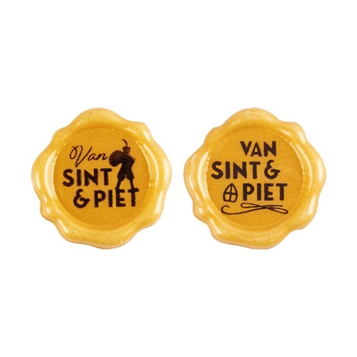 [00070370] 2036722 Stamp Van Sint en Piet 3 cm 175pcs ***ON/ORDER***
