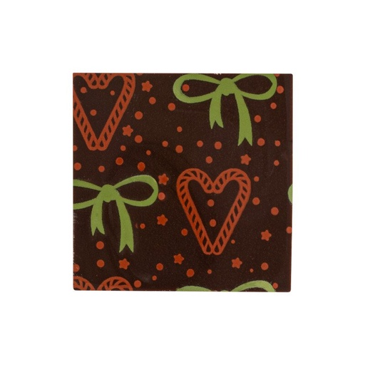 [00070373] 2015436 Carré Noël noeud et coeur 3x3 cm 220pcs ***S/CDE***