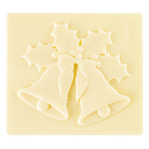 [00070377] 2015426 Zijkant buche Kerstklokken 9x8 cm 40pcs ***OP/ORDER***