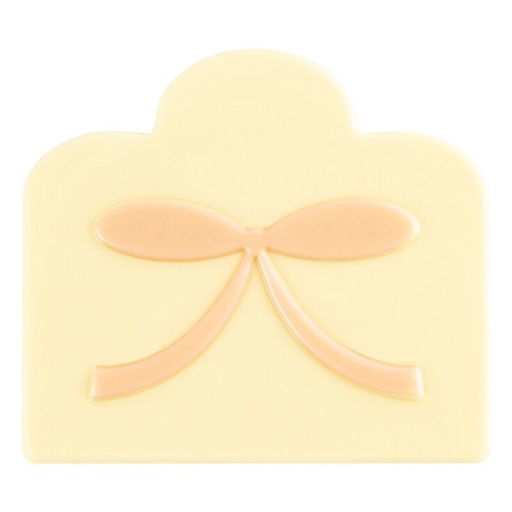 [00070379] 2015410 Cake end with pink bow 9 cm 40pcs ***ON/ORDER***