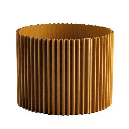 [00070661] CONTENANT ONDULE KRAFT Ø18,5CM H14CM 