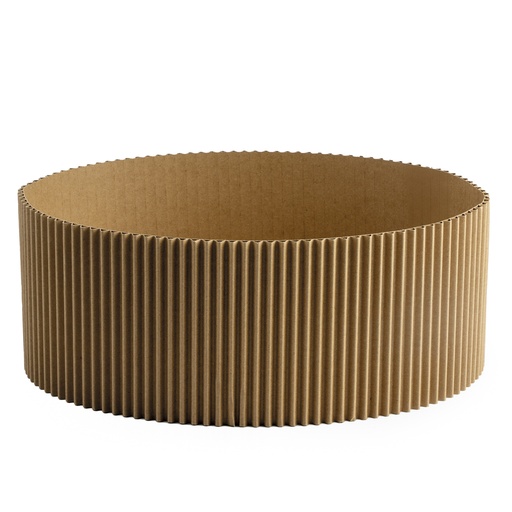 [00070662] OVAL CORRUGATED KRAFT CONTAINER 35X26H14CM 
