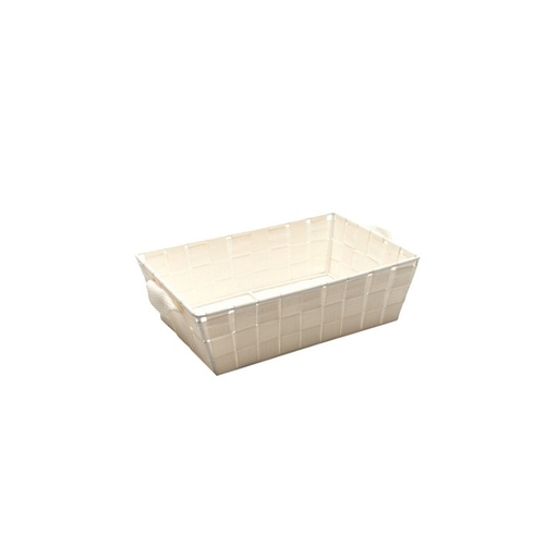 [60300110] RECTANGULAR VANILLA RUSH BASKET 28CMX19CMXH/8CM