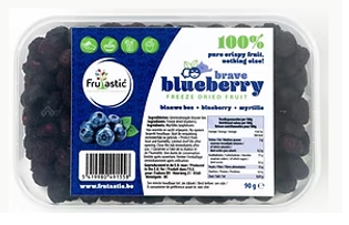[00070829] FREEZE-DRIED BLUEBERRIES 90G TRAY