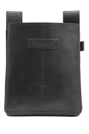 [00070840] PAVELINNI ACCESSOIRE BETAALTERMINALHOUDER - I-PAD - MINI TABLET MAXIMALE DIKTE 3 CM - GLADIATOR ZWART BUFFEL LEDER - 14,5X17X3 CM - DC07132ABL