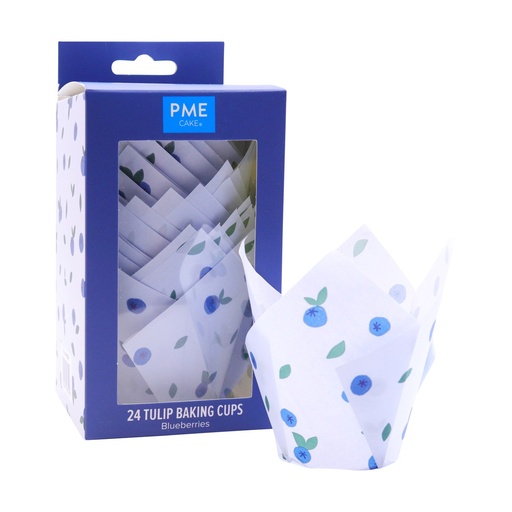 [00070895] TULIP BAKING CUPS 24PCS BLUEBERRY 
