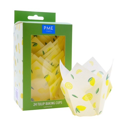 [00070898] TULIP BAKING CUPS 24PCS LEMON 