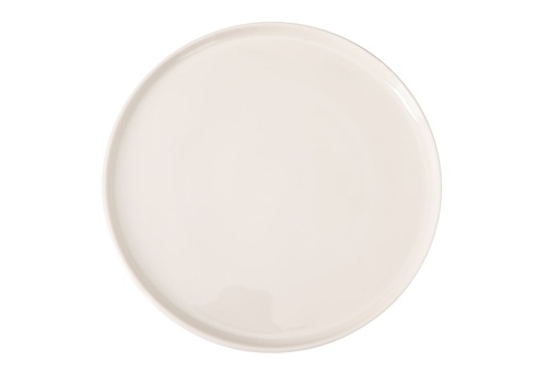 [00070950] PIOLI PLANO BORD 21CM WIT PORSELEIN KLEINE RECHTE RAND - PL18AP21