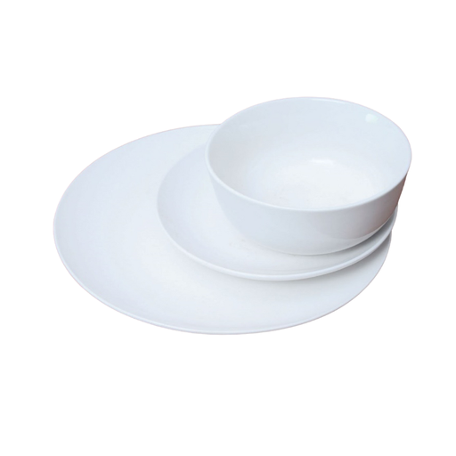 [00070970] SERVICE DE TABLE BLANC SET 12PCS