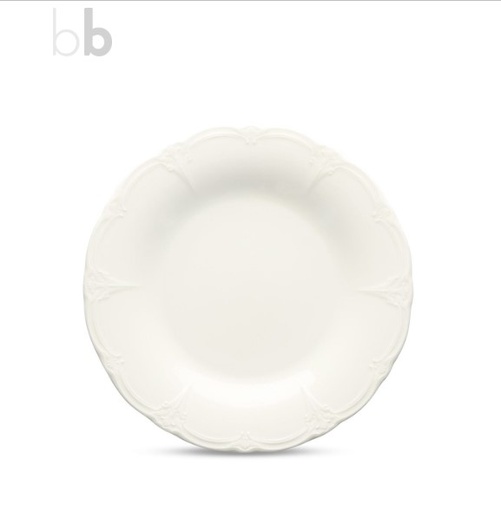 [00070974] BONBISTRO RETRO BORD 27CM IVOOR PORSELEIN - 741082