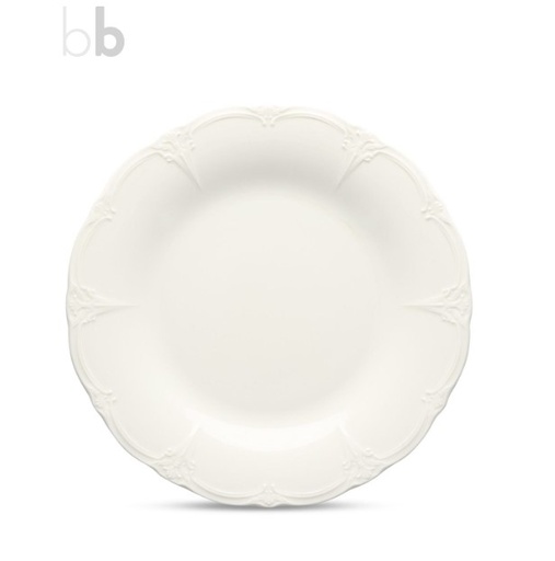 [00070976] BONBISTRO RETRO PLATE 32CM IVORY PORCELAIN - 741083
