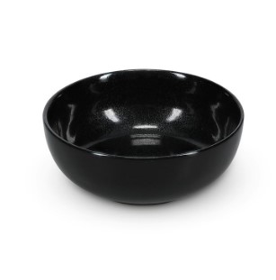 [00070982] BONBISTRO OVIO ZWARTE KOM 21XH5CM PORSELEIN - 740325
