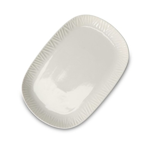 [00071011] BONBISTRO VISTA WHITE PORCELAIN DISH 36X24CM - 743118