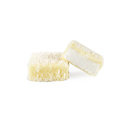 [00071105] KOKOS MARSHMALLOW WITTE CHOCOLADE MALLOWS 4 X 4 CM 8 ST - 180G