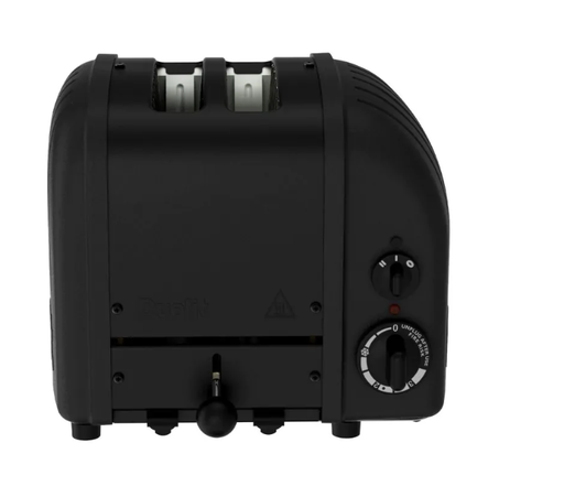 [00071315] DUALIT TOASTER “STEALTH” 2 SLICES MATTE BLACK - 1200W - D27396