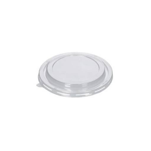[00071410] COUVERCLE ROND DOME Ø150MM TRANSPARENT POUR SALADIER 750ML CARTON DE 300 PCES ( 6 PAQUETS DE 50 PCES)