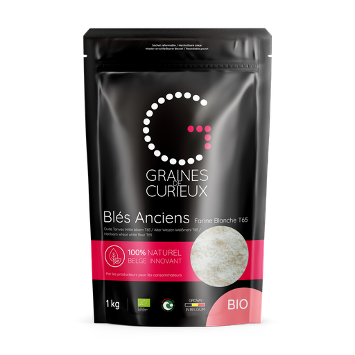 [00071606] FARINE DE BLES ANCIENS BLANCHE T65 BIO 1KG