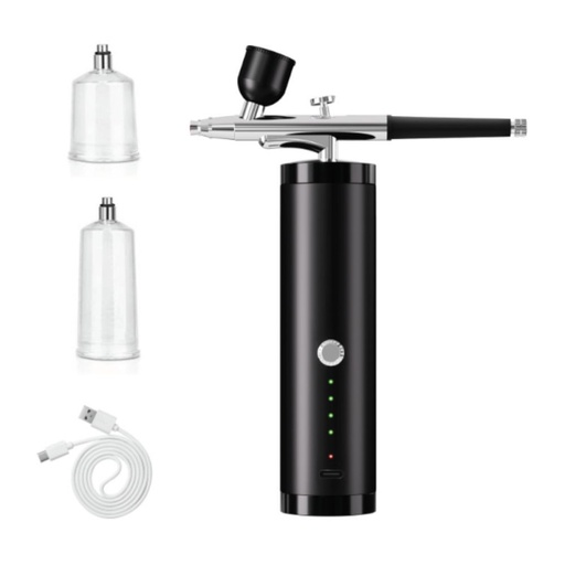 [00071654] PORTABLE AIRBRUSH KIT WITH COMPRESSOR WITH 3 TANKS
