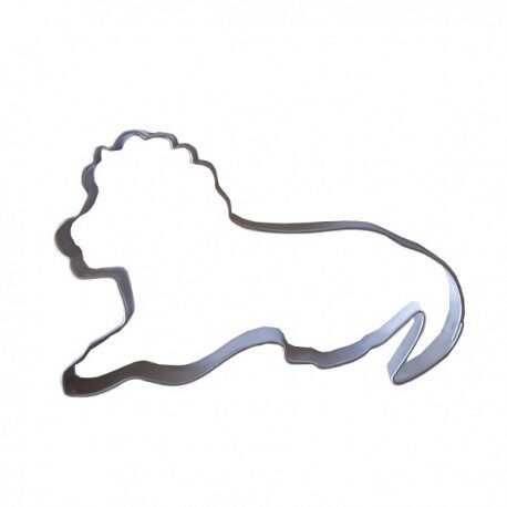 [08075667] +EMPORTE-PCES FER BLANC LION 90X55MM