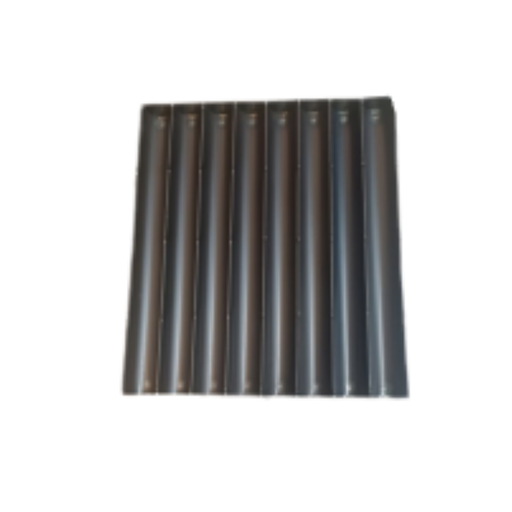 [00073242] ASSEMBLAGE 8 MOULES A BUCHE EN TOLE NOIRE 435x500MM HT50MM