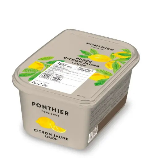 [00073332] ❄️ PONTHIER PUREE CITRON JAUNE 100% 1KG **S/CDE** (copie)