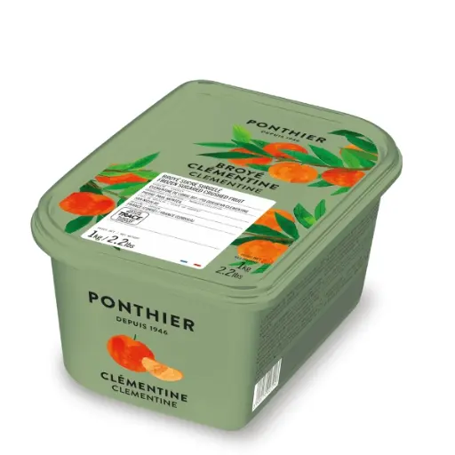 [00073334] ❄️ PONTHIER 2726 PUREE CLEMENTINE DE CORSE BROYEE 12% 1KG