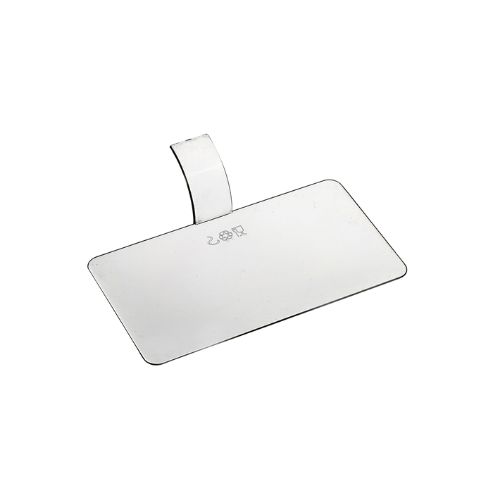 [00073607] SUPPORT A PATISSERIE PALET RECTANGLE TRANSPARENT 10 x 5,5CM  PAQUET DE 100PCS FOST+ INCLUS