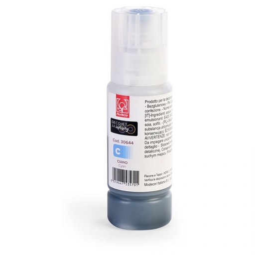 [00073698] ENCRE BLEU/CYAN 70ML POUR IMPRIMANTE ALIMENTAIRE
