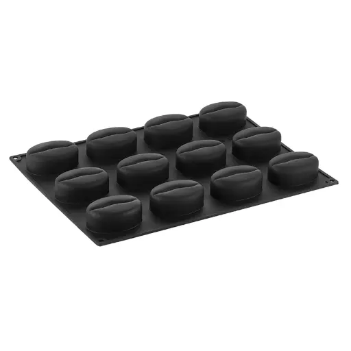 [00073717] TROMPE L'OEIL - PAVOFLEX 3D SILICONE MOLD COFFEE BEAN 40 x 30 CM 100ML - 12 CAVITIES