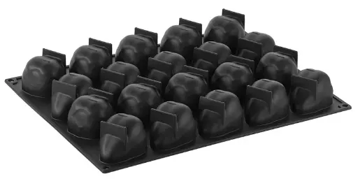 [00073720] TROMPE L'OEIL - PAVOFLEX 3D SILICONE MOLD STRAWBERRY 40 x 30 CM 90ML - 20 CAVITIES