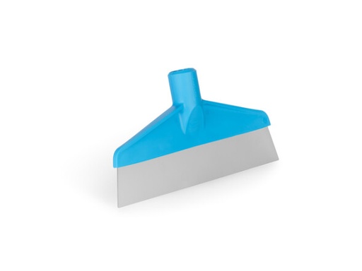 [00073760] VIKAN 29083 GRATTOIR TABLE ET SOL POLYPROPYLENE BLEU LAME ACIER INOXYDABLE 24.5 x 12.5CM SANS MANCHE