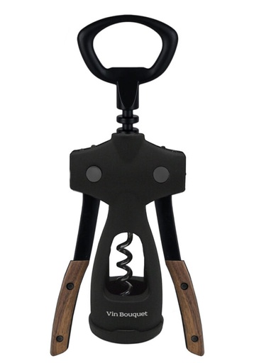 [60252001] VIN BOUQUET CORKSCREW WITH BLACK/WALNUT ARM
