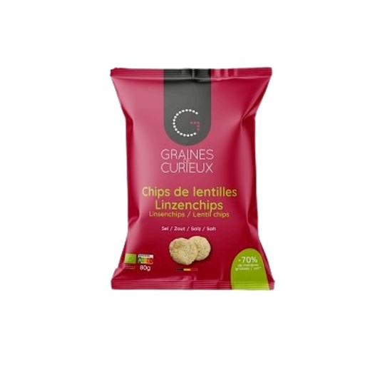 [00073994] CHIPS DE LENTILLES BIO SAVEUR SEL 80GRS