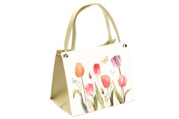 [00074119] PVC BAG - TULIP FIELD 19x11CM H27CM