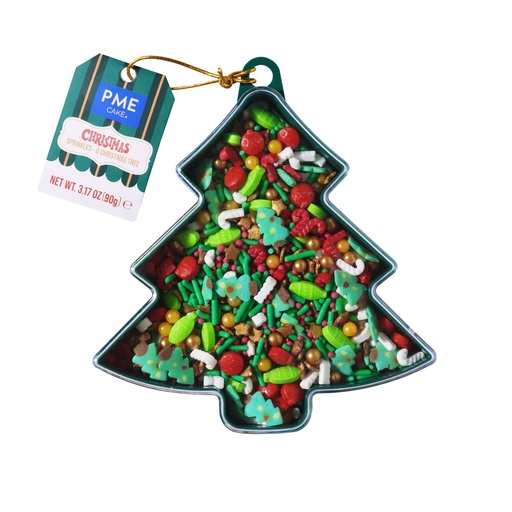 [00074449] PME Cake sugar Christmas tree decoration mix, 90 g