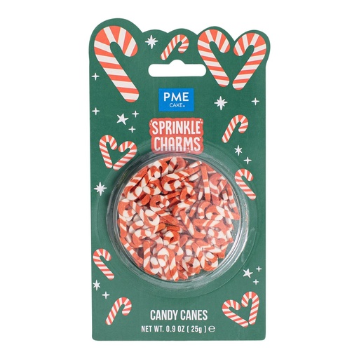 [00074451] PME Cake mini candy canes in sugar 25 g