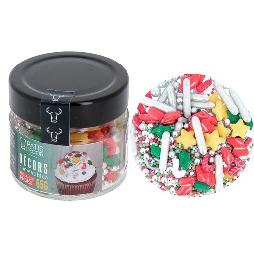 [00074516] SUGAR DECOR MIX CHRISTMAS BLEND 65G