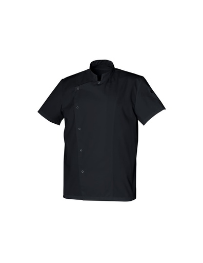 [00074580] SNV VESTE "GABIN" POLYESTER/COTON NOIRE TAILLE 2 "M" MANCHE COURTE  