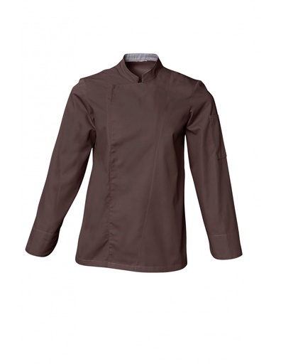 [00074646] SNV VESTE "COOKIE" COTON CHOCOLAT TAILLE 4 "XL" MANCHES LONGUES