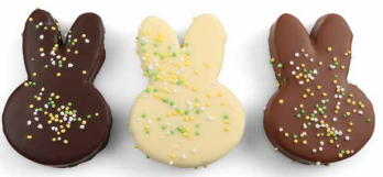 [00074671] *FDS*MALLOWS LAPIN BUNNY MARSHMALLOW LAIT/BLANC/NOIR ASSORTIS   – 3 PCS    