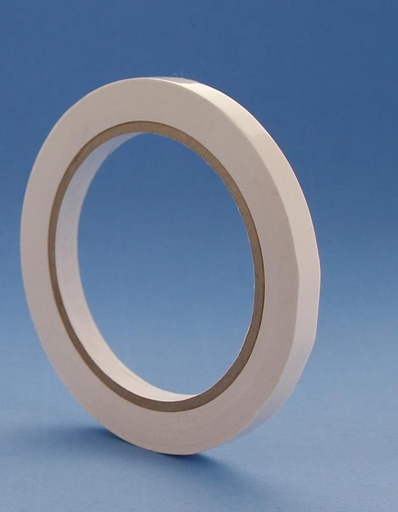 [00074678] BANDE ADHESIVE PVC BLANC ROULEAU POUR SCELLEUSE 9MMX66MM COLIS DE 16PCES  
