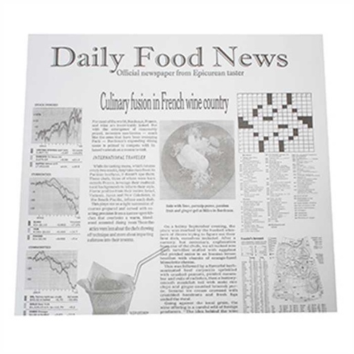 [00074697] FEUILLES SNACKING WRAP 31 x 28.5 CM PAQUET DE 500PCS