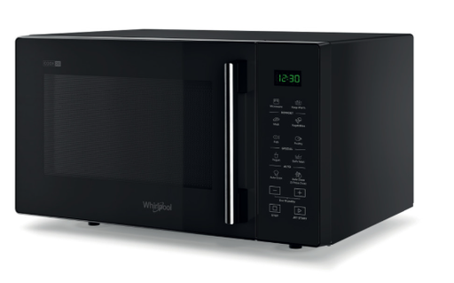 [00074730] WHIRLPOOL FOUR MICRO ONDES NOIR ELECTRONIQUE 900W MONO PLATEAU TOURNANT 27CM 48.3X41.4XH28.1 MENAGER - MWP251B