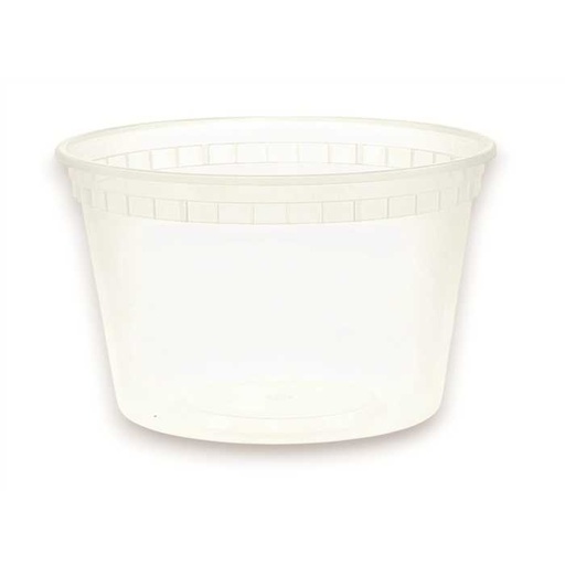 [00074742] POT A SOUPE REUTILISABLE EN PLASTIQUE 350ML 25PCES **SANS COUVERCLE**