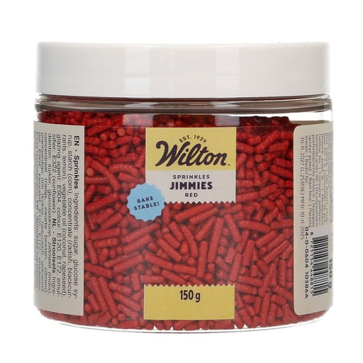 [00074848] WILTON RED JIMMIES SPRINKLES 150GR