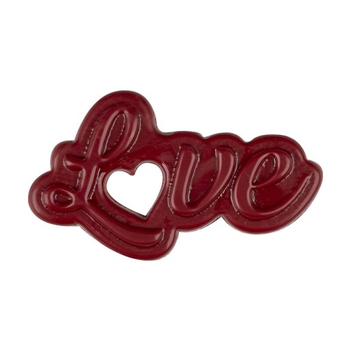 [00075210] 2068889 LOVE WITH HEART 5.1 x 3CM 120PCS ON ORDER