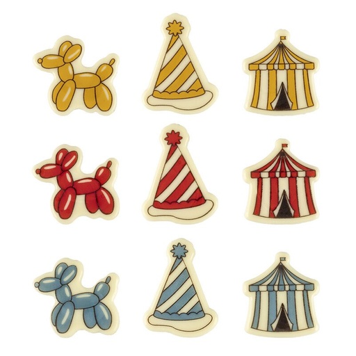 [00075221] 2069979 ENSEMBLE DE CIRQUE 4,6x5,1/4,2/3,4 CM 90PCS 